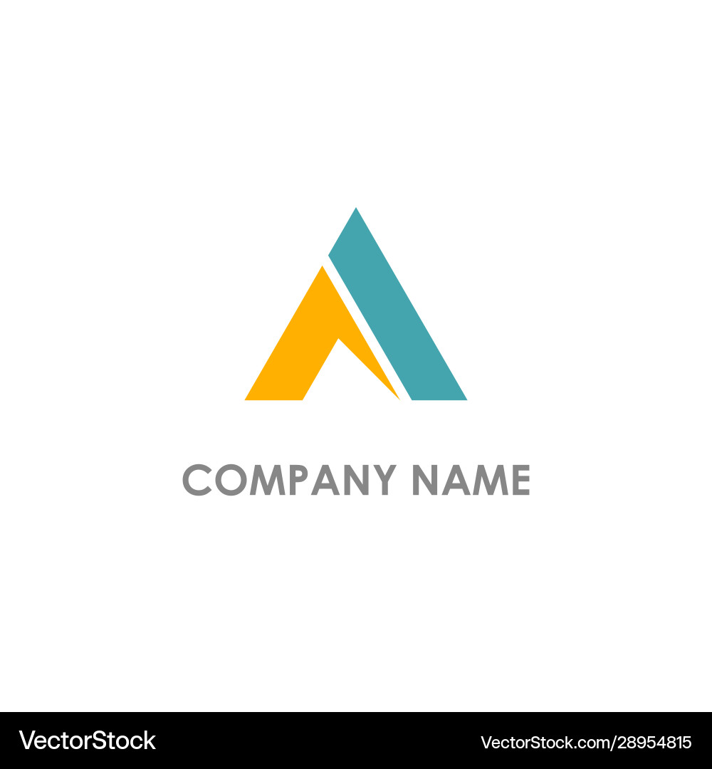 Triangle abstract logo Royalty Free Vector Image