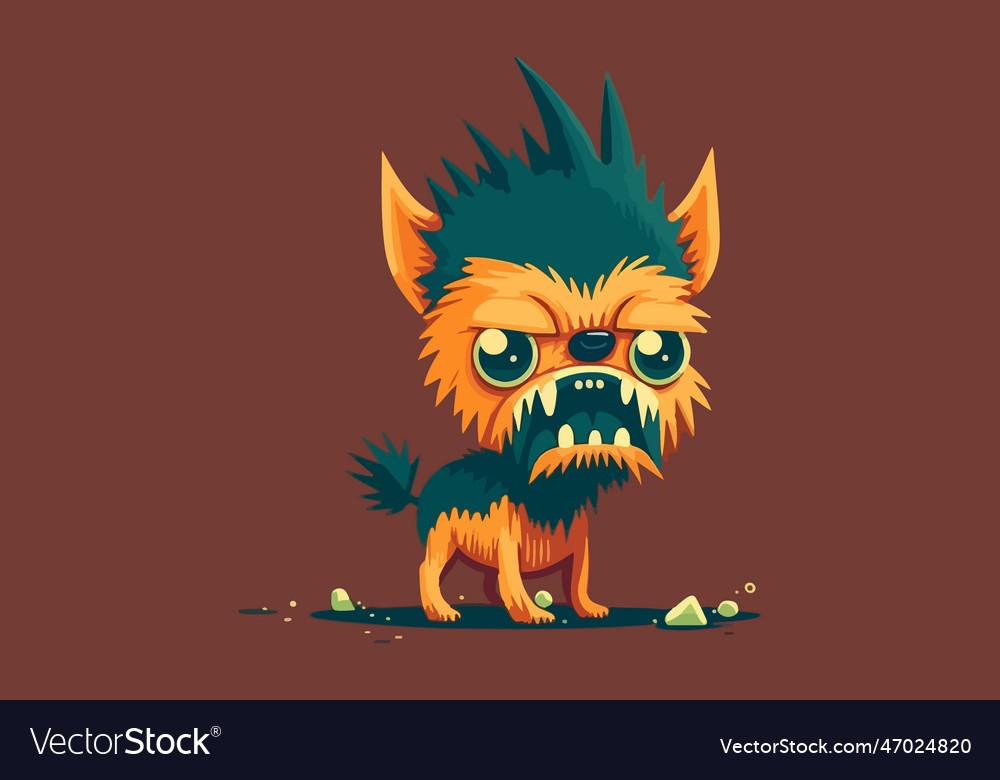 Dog monster Royalty Free Vector Image - VectorStock