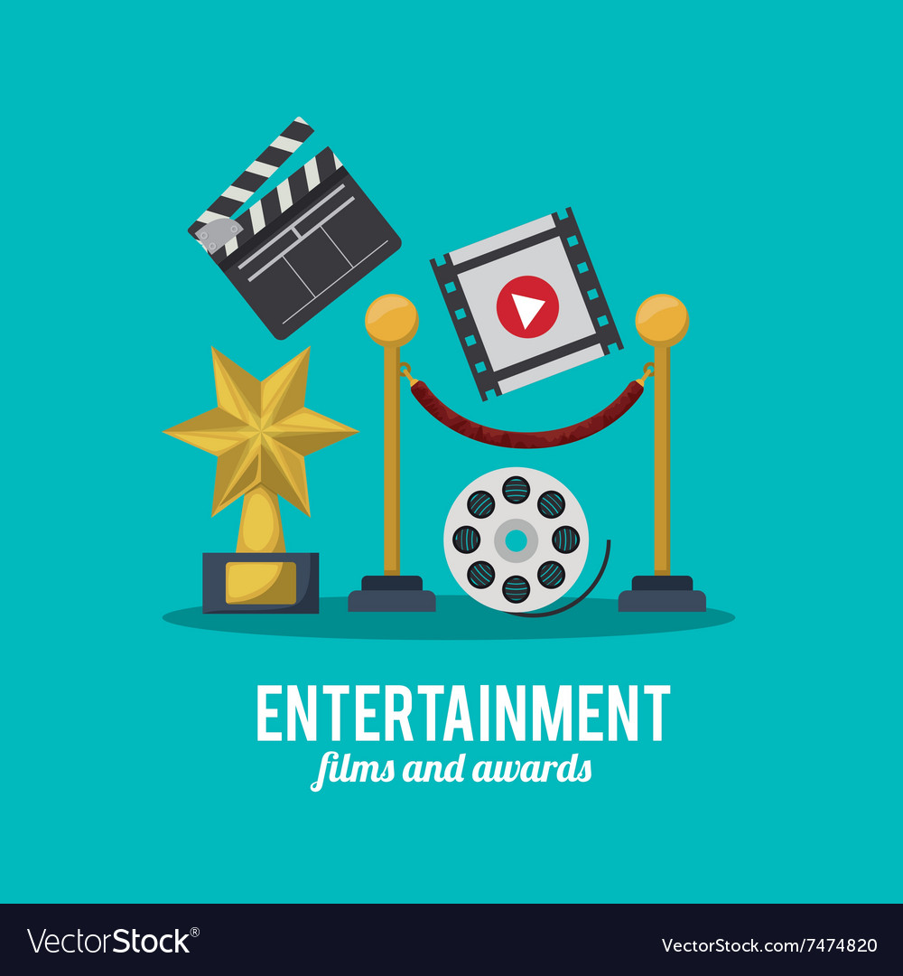 Entertainment Icons Design Royalty Free Vector Image