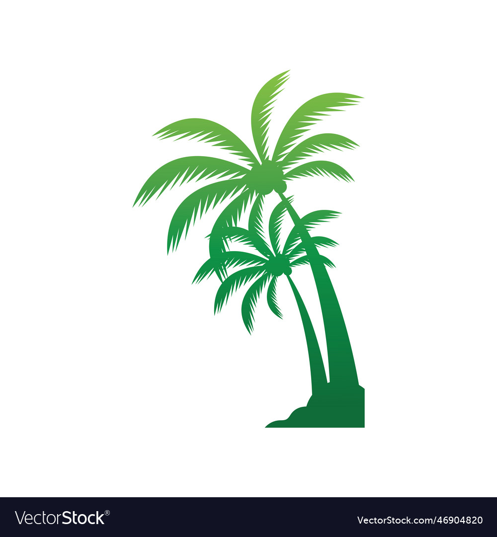 Tropical island design template Royalty Free Vector Image