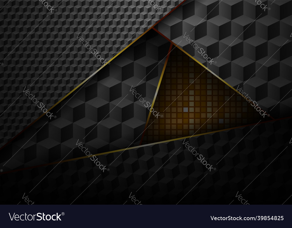 Abstract texture from 3d cubes dark background vector image Abstract texture from 3d cubes dark background