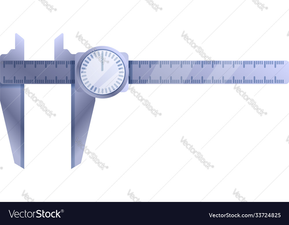 Centimeter caliper icon cartoon style Royalty Free Vector