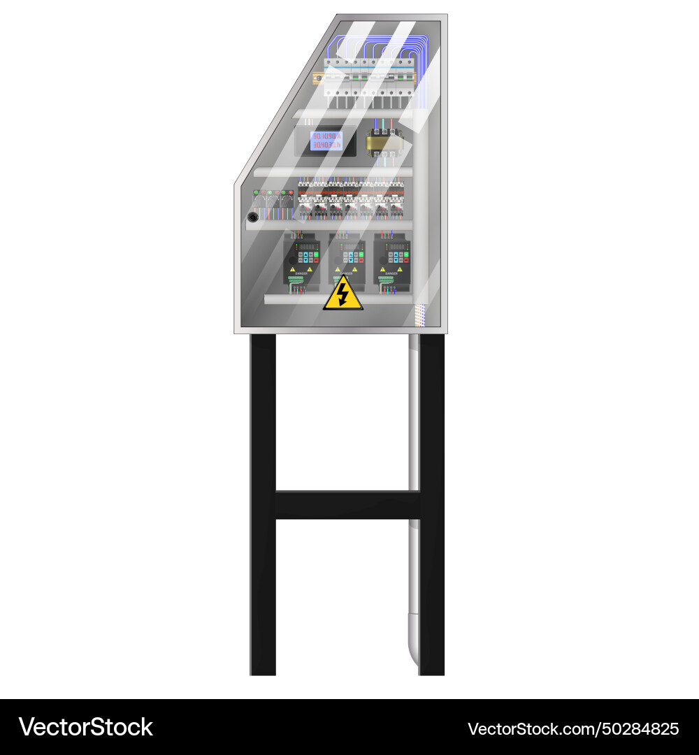 Control panel production Royalty Free Vector Image