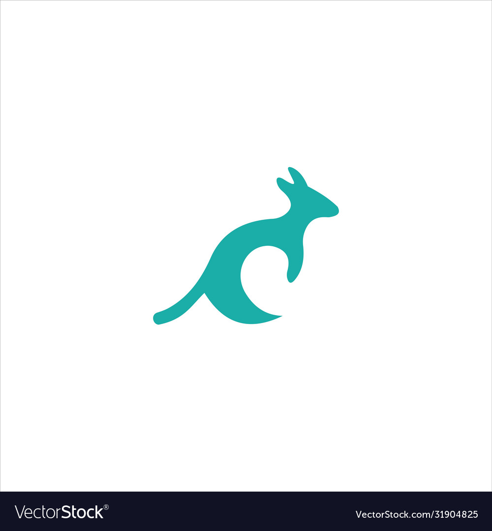 Kangaroo logo design template Royalty Free Vector Image