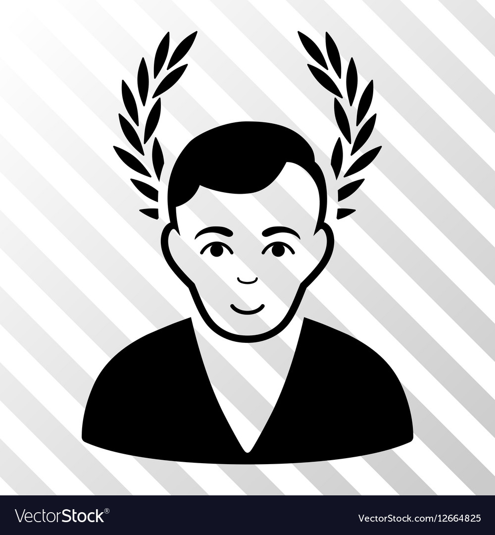 Man glory icon Royalty Free Vector Image - VectorStock