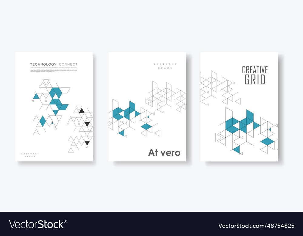 Minimalistic triangles shape graphic vector image Minimalistic triangles shape graphic