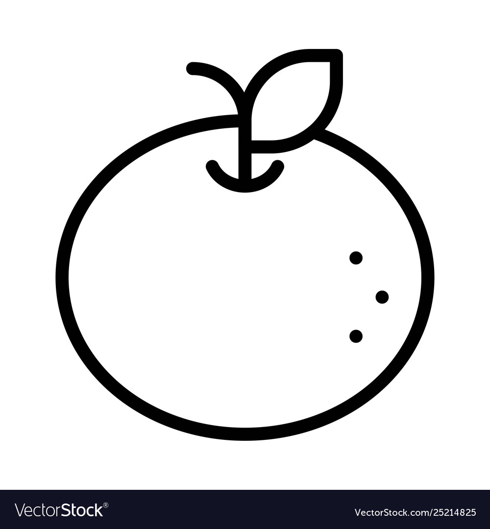 Orange chinese lunar new year line style icon