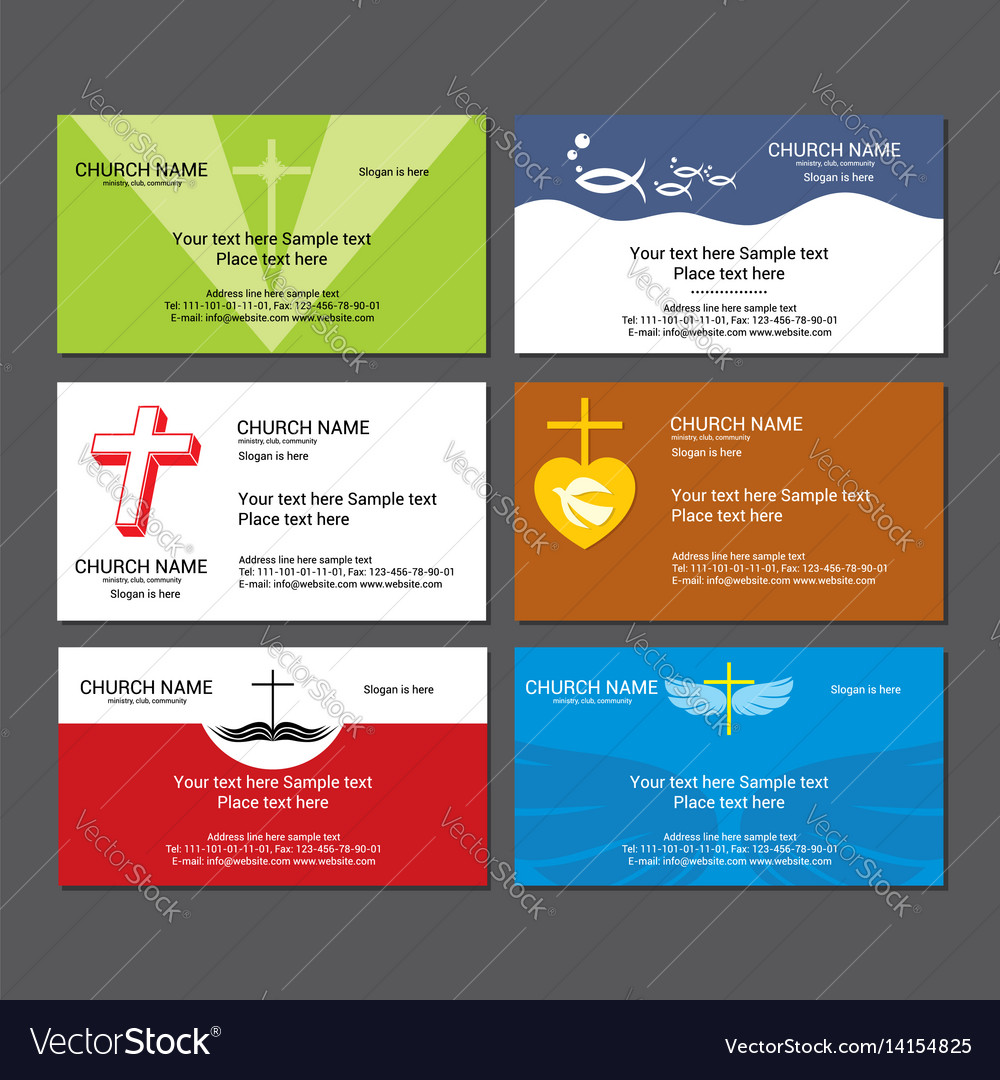 set-christian-business-cards-for-the-church-vector-image