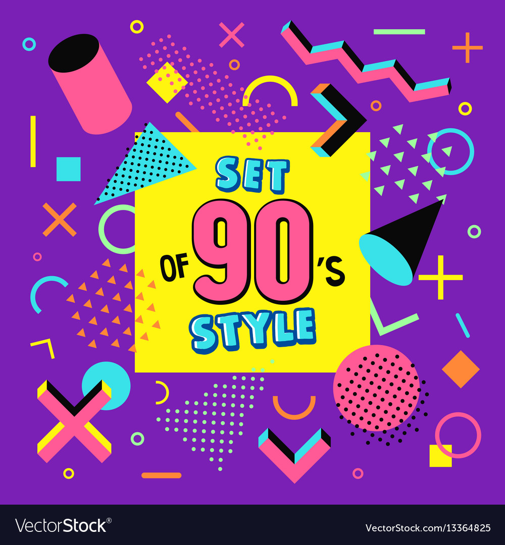 The 90s Vector Graphic Set E06