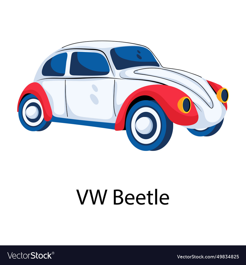 Vw Beetle Royalty Free Vector Image Vectorstock