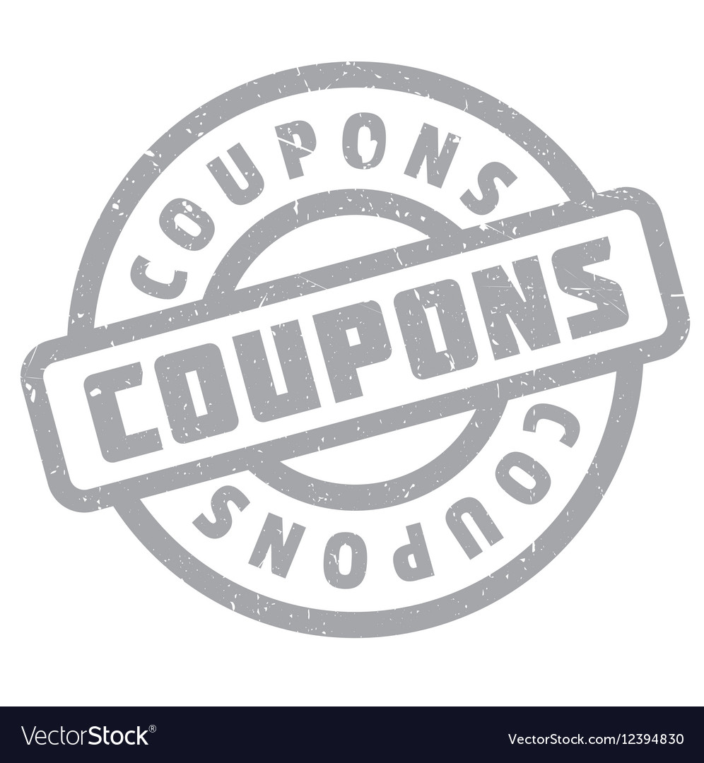 Coupons rubber stamp Royalty Free Vector Image