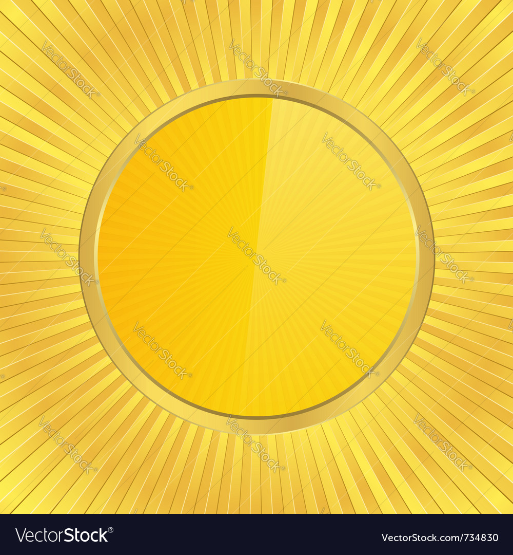 Golden circle Royalty Free Vector Image - VectorStock