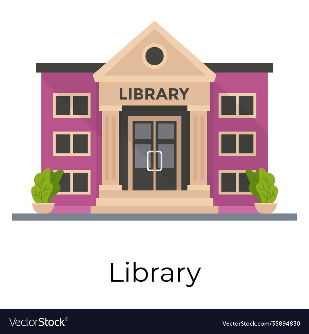 Library Royalty Free Vector Image - VectorStock