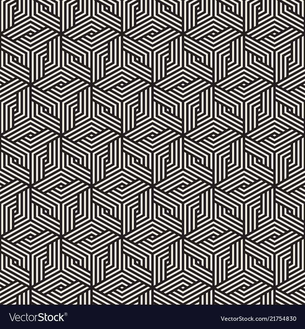 Seamless lines mosaic pattern modern stylish Vector Image