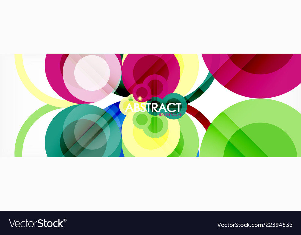 Abstract colorful geometric composition