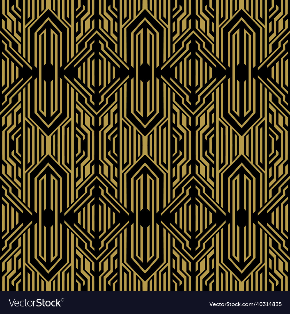 Abstract seamless pattern in art deco style vector image Abstract seamless pattern in art deco style
