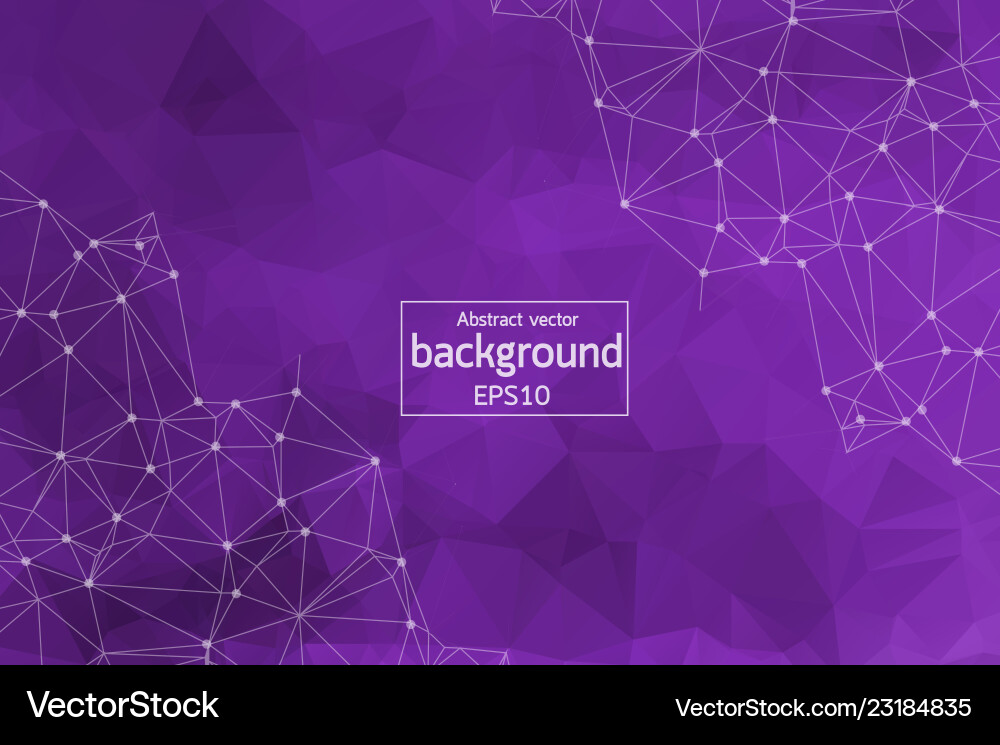 Geometric dark purple polygonal background Vector Image