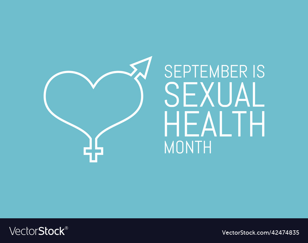 September ist sexuelle Gesundheit Monat Ikone