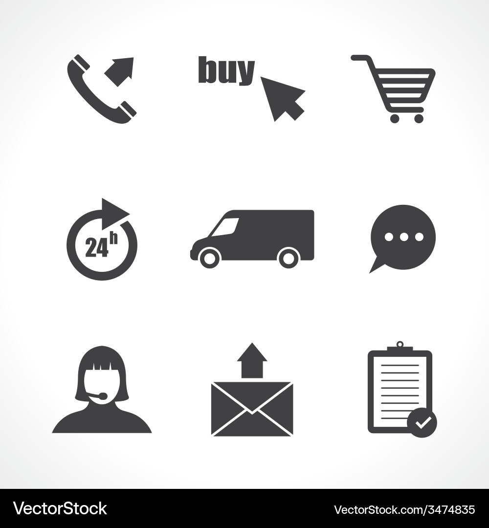 Web icons Royalty Free Vector Image - VectorStock