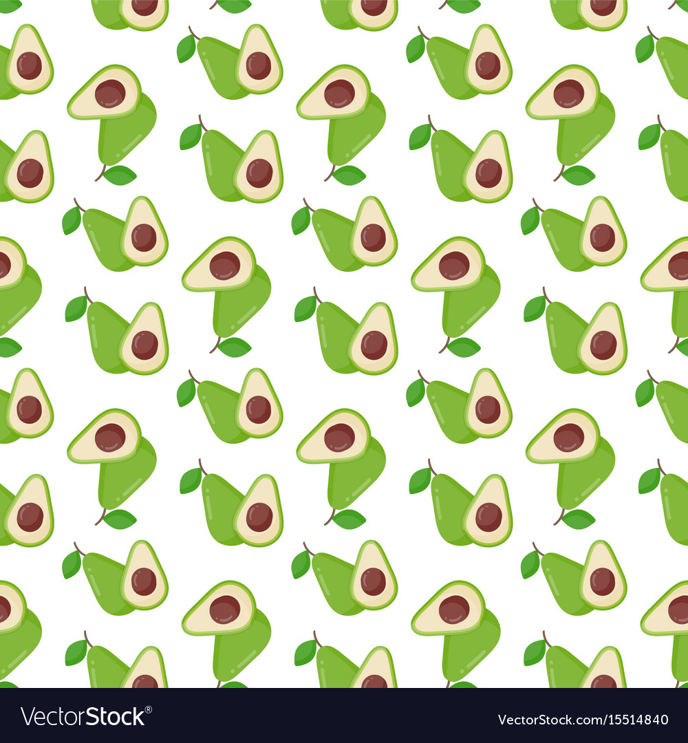 Avocado seamless pattern