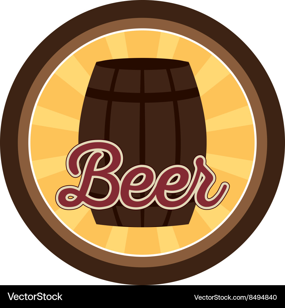 Beer label Royalty Free Vector Image - VectorStock