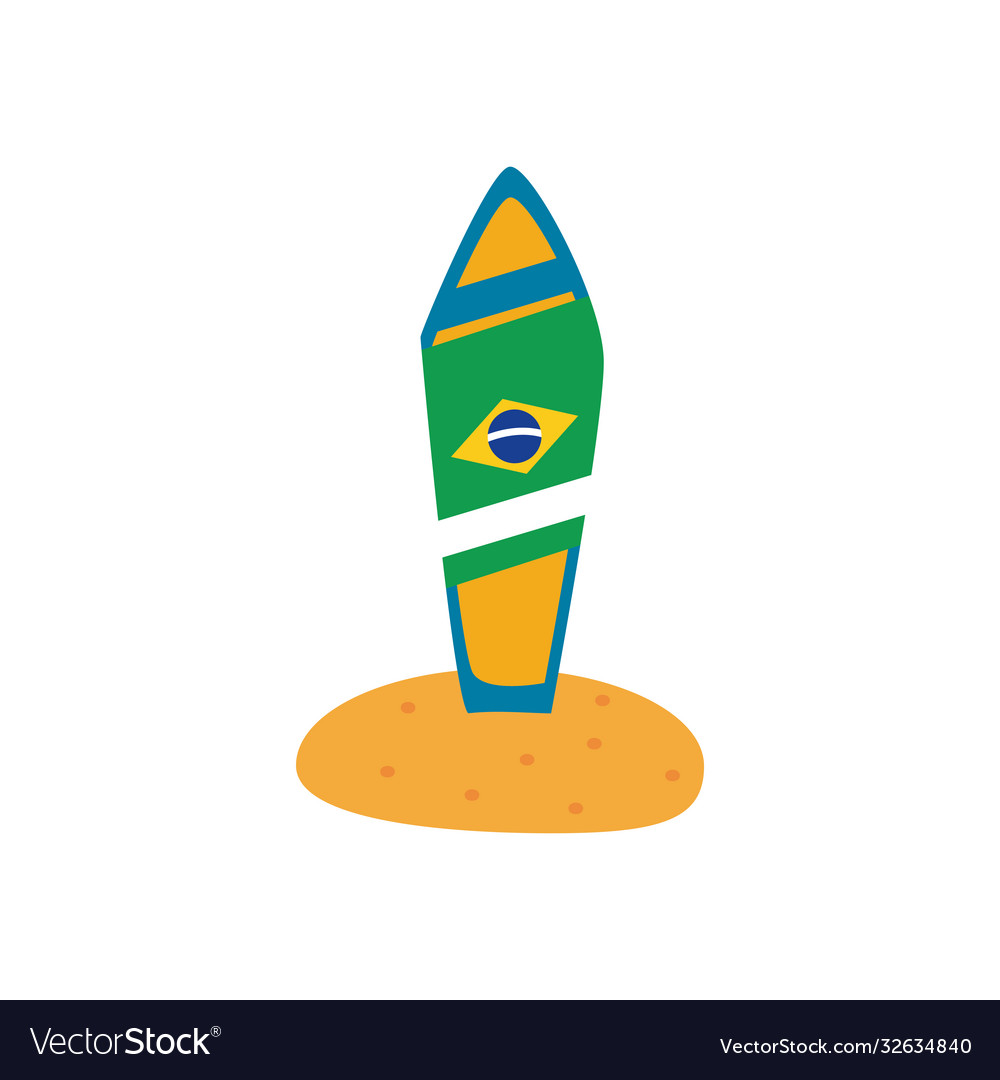 Brazil map flat style icon design