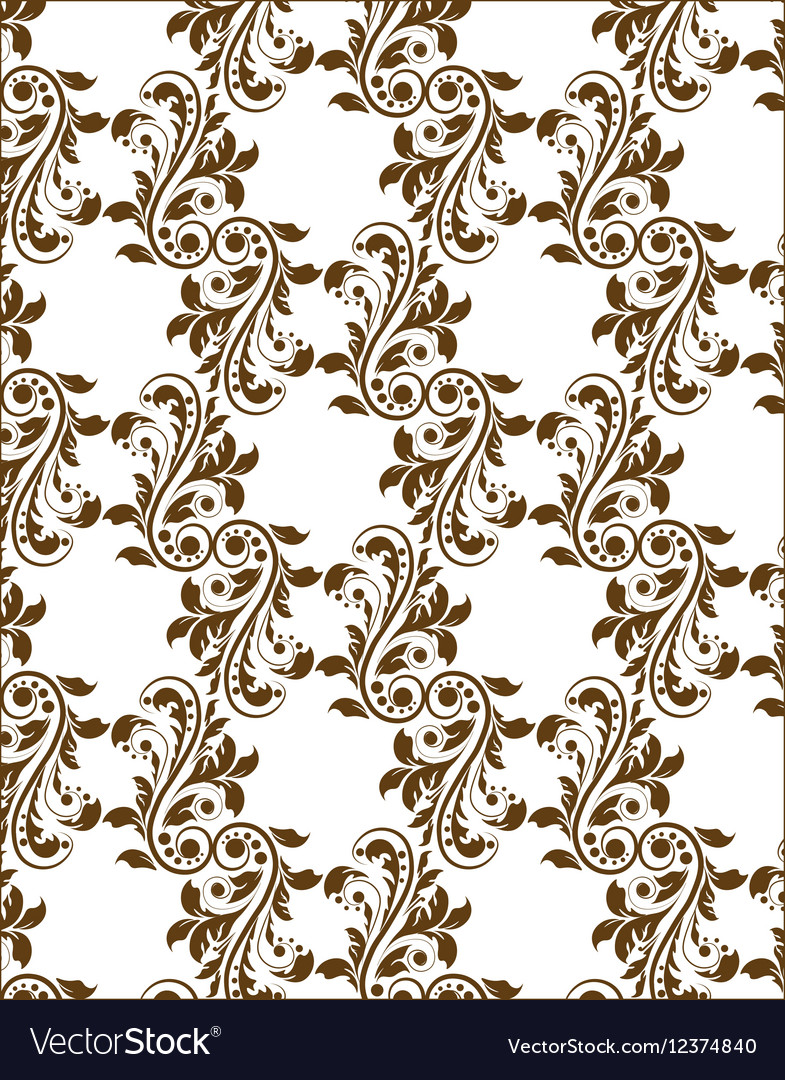 Classic royal ornament flower pattern