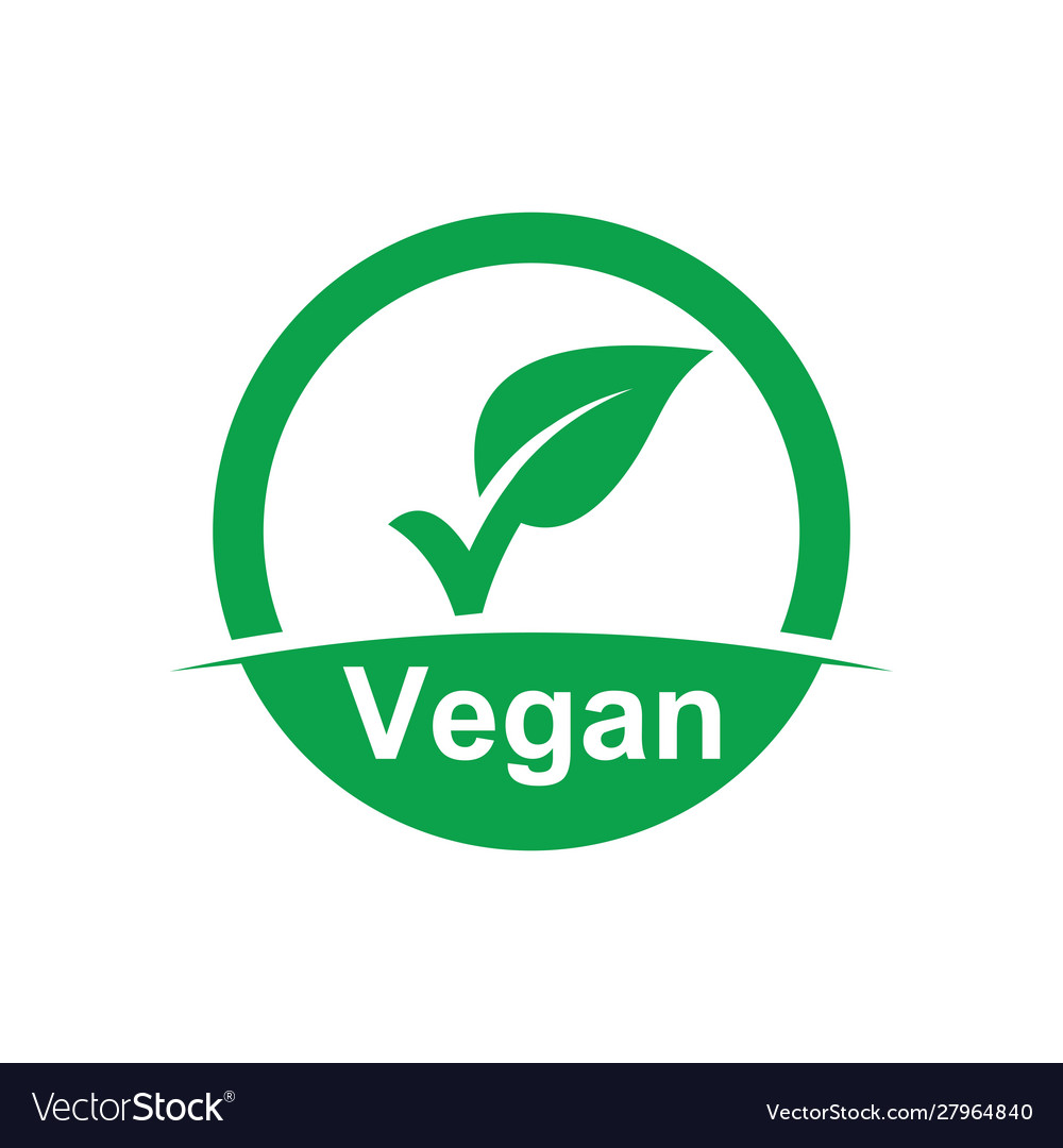 Vegan symbol on food