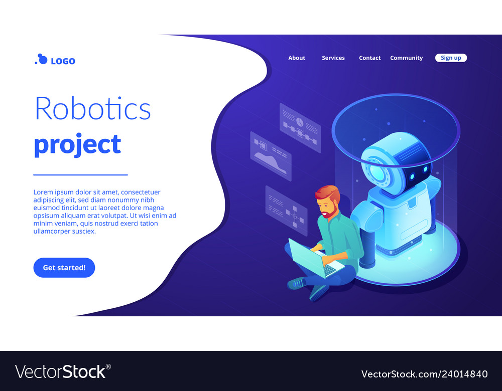 Robotersoftware isometric3d Landingpage