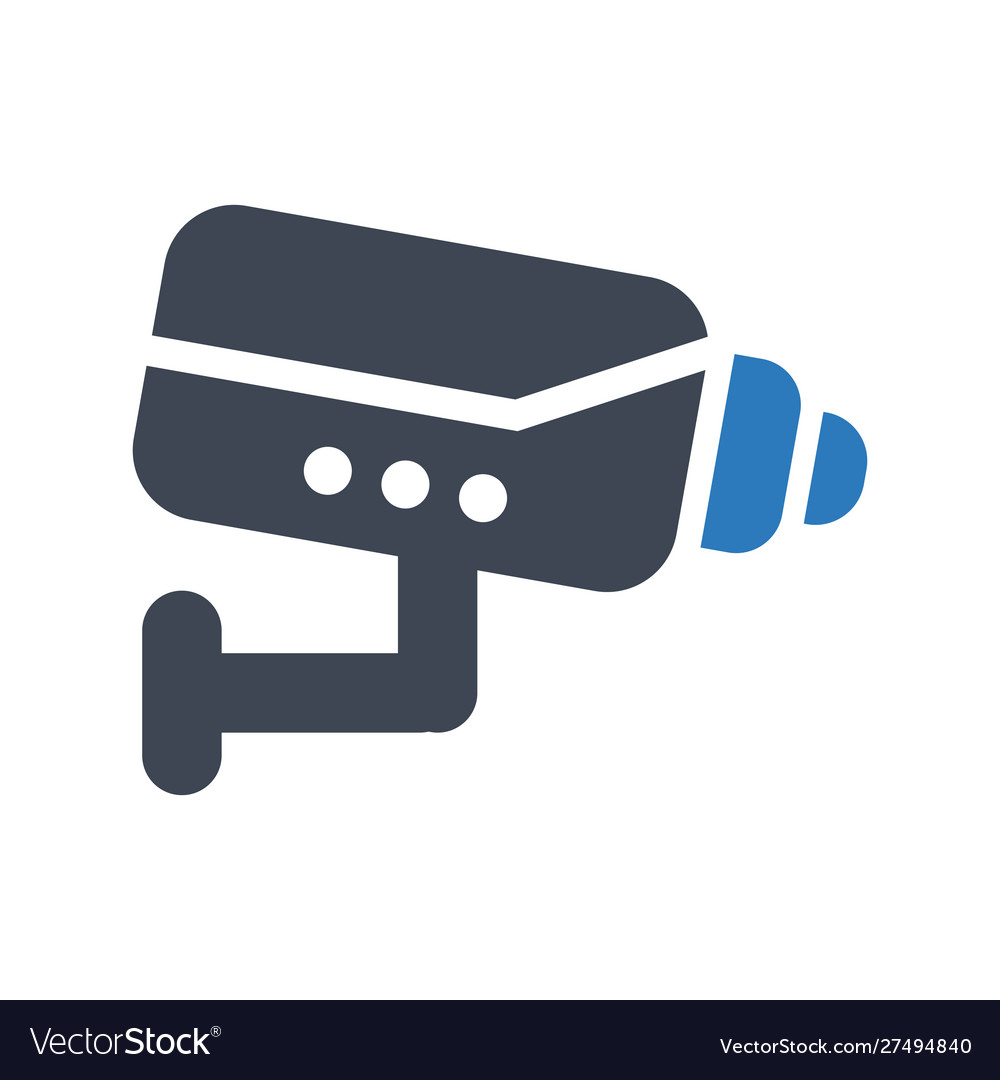 Security camera icon Royalty Free Vector Image