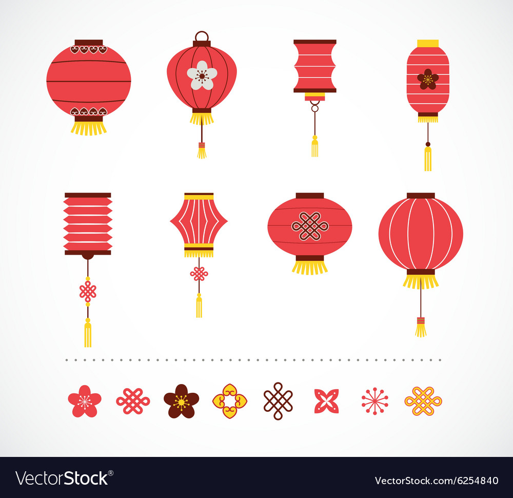 set of chinese red