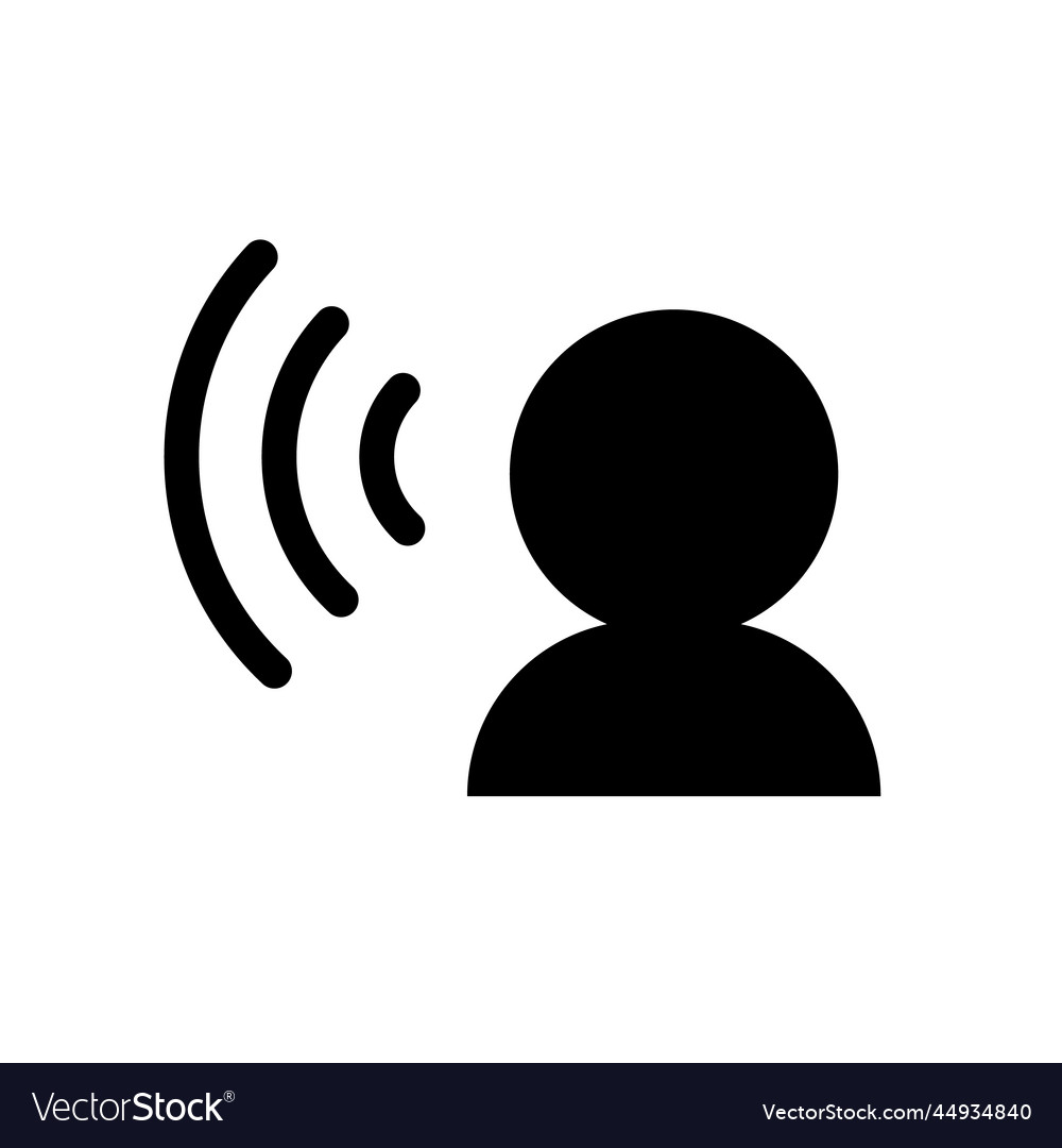 Speech Bubble with Sound Waves