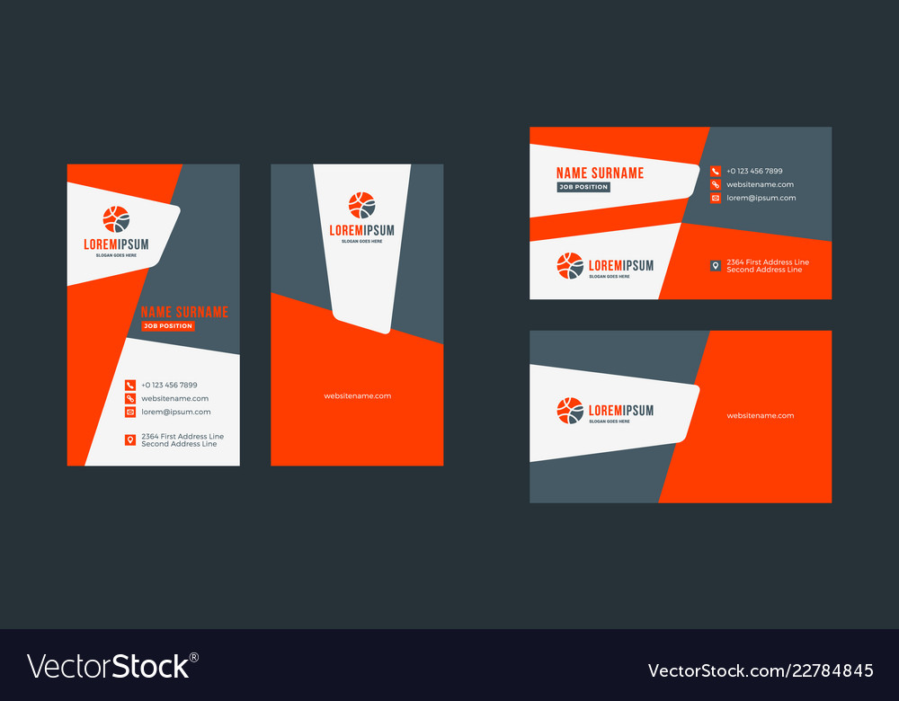 Double-sided creative business card template