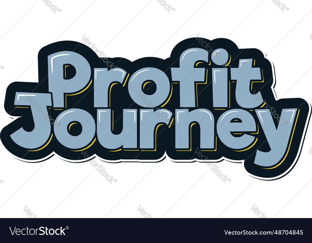 Profit journey lettering