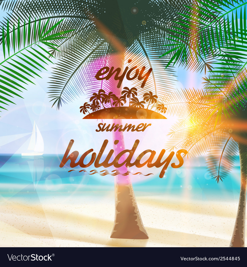 Sommertypografie Urlaub Vorlage