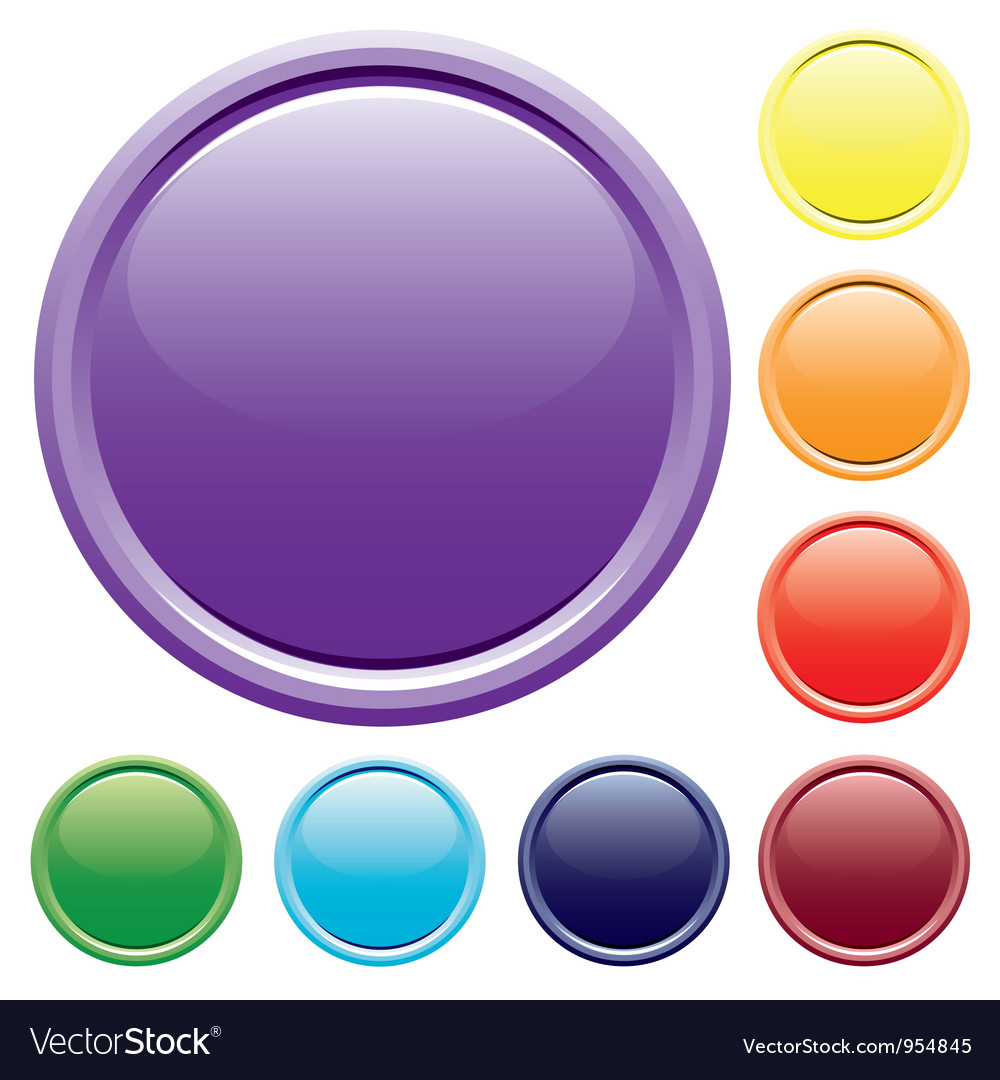 Varicolored buttons Royalty Free Vector Image - VectorStock