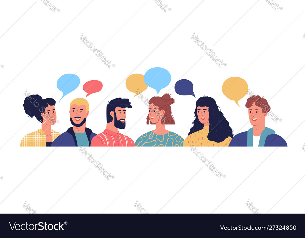 Teen friends chat on phone friendly Royalty Free Vector