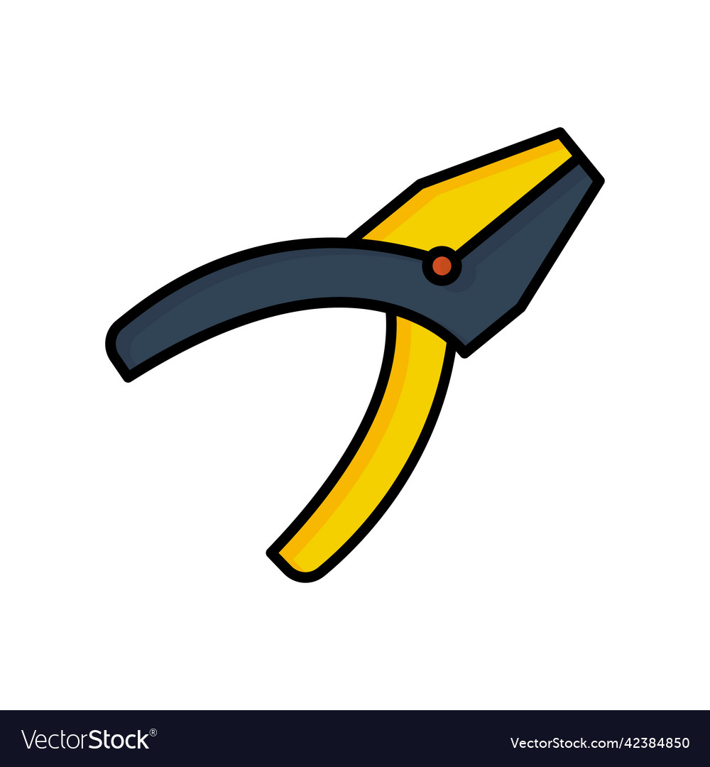 Pliers icon suitable for repair symbol filled