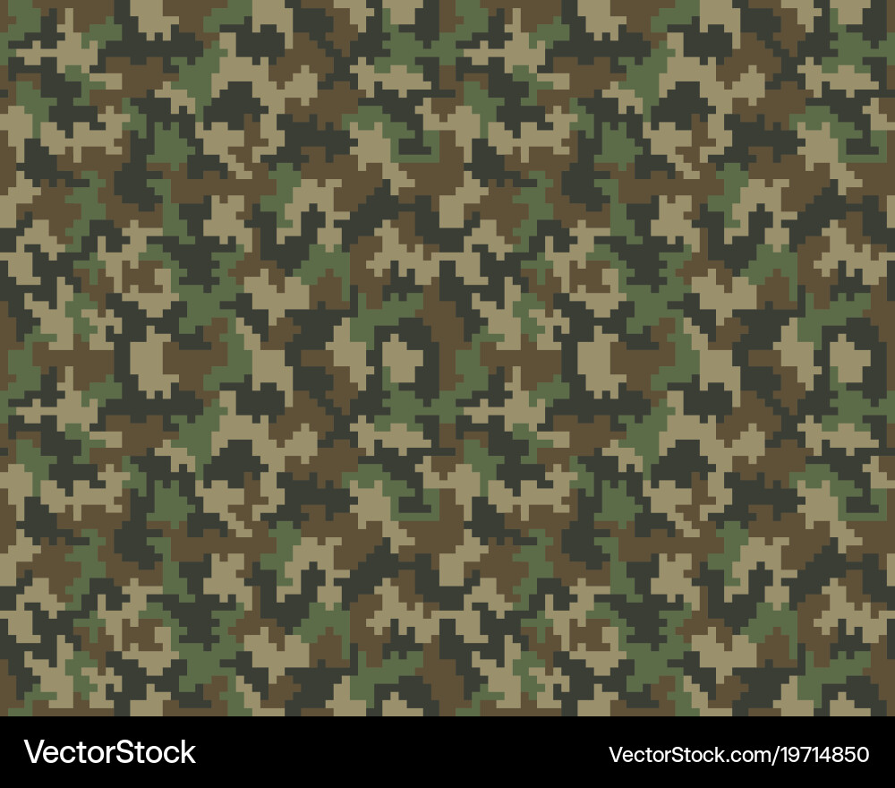 Seamless pattern camouflage Royalty Free Vector Image
