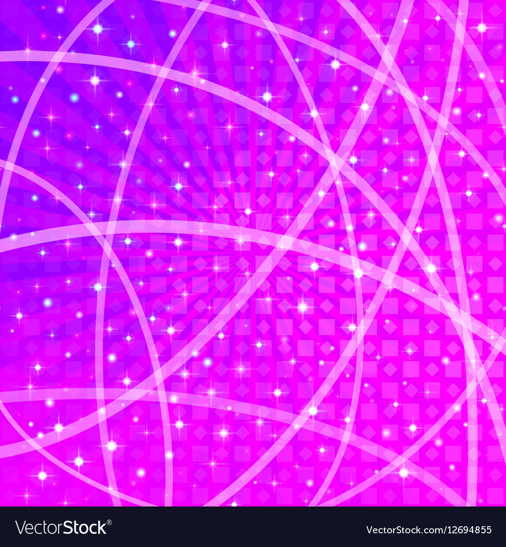 Background with stars and rays