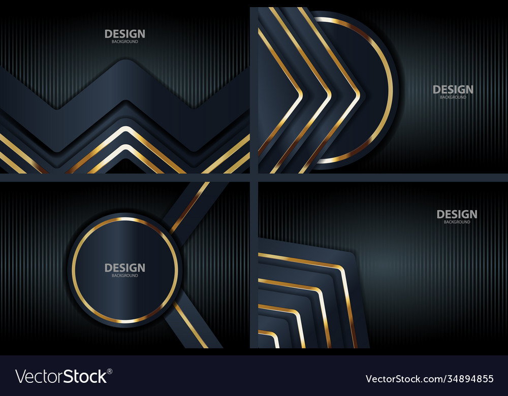 Gold banner abstract background board for text Vector Image