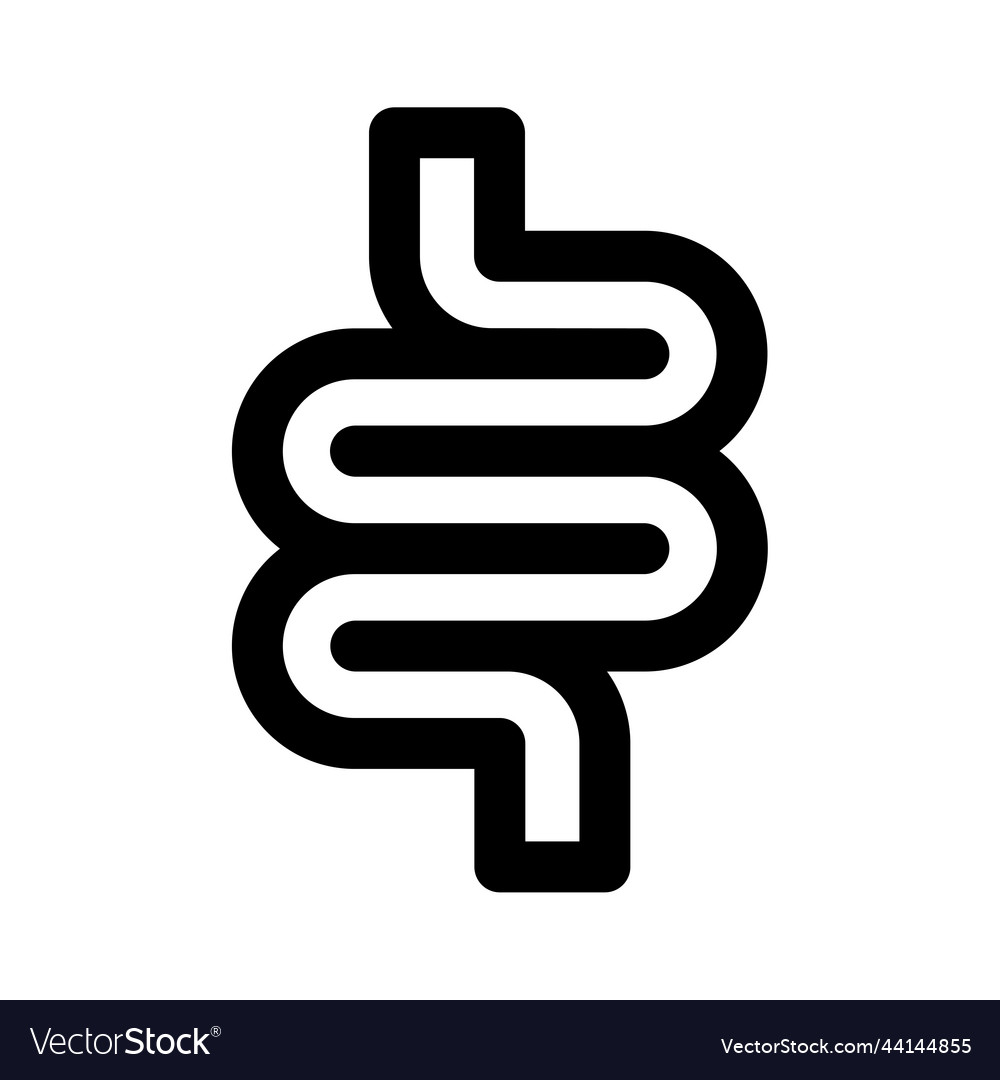 Intestine icon intestines help in the excretion