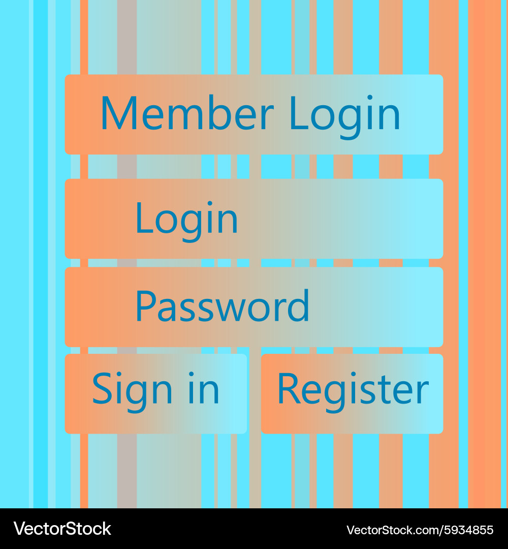 Mobile universal ui kit form interface Royalty Free Vector
