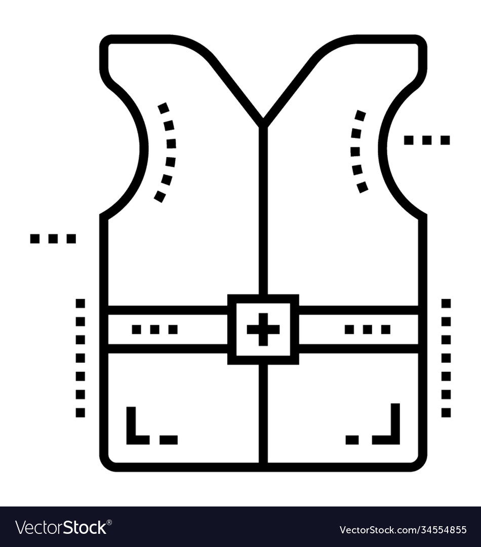 Safety vest Royalty Free Vector Image - VectorStock