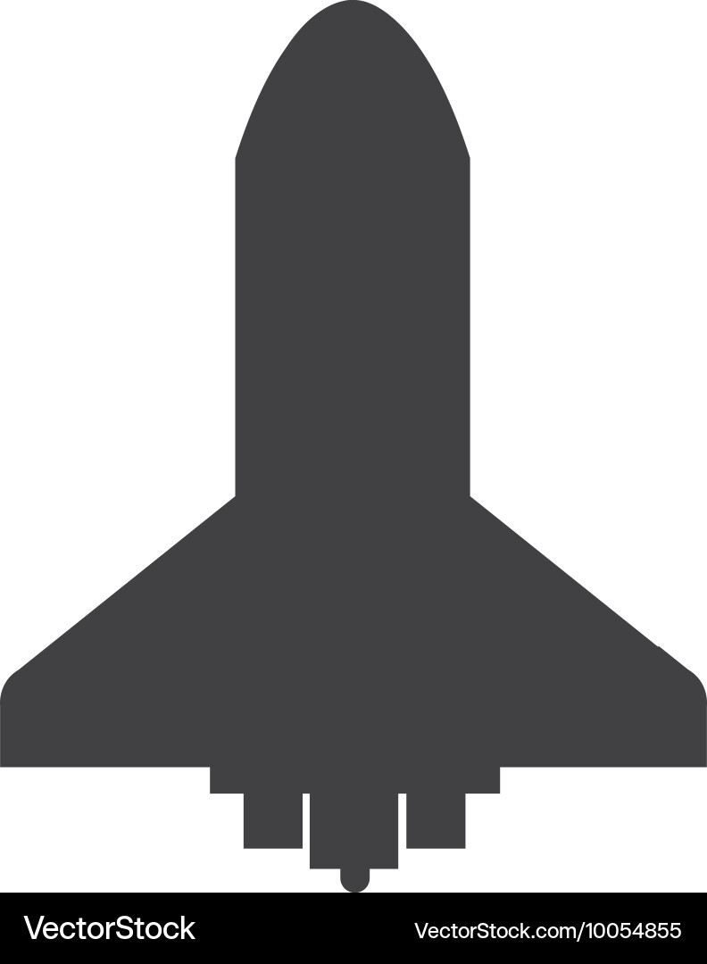 Space shuttle icon Royalty Free Vector Image - VectorStock