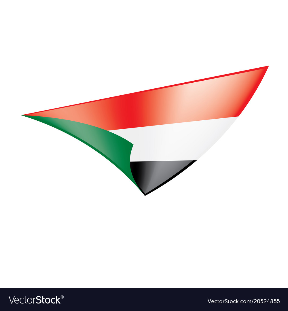 Sudan flag Royalty Free Vector Image - VectorStock