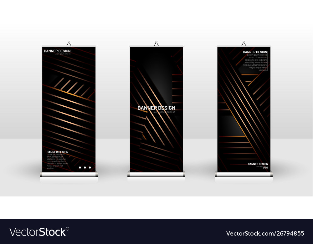 Vertical banner template design can be used Vector Image