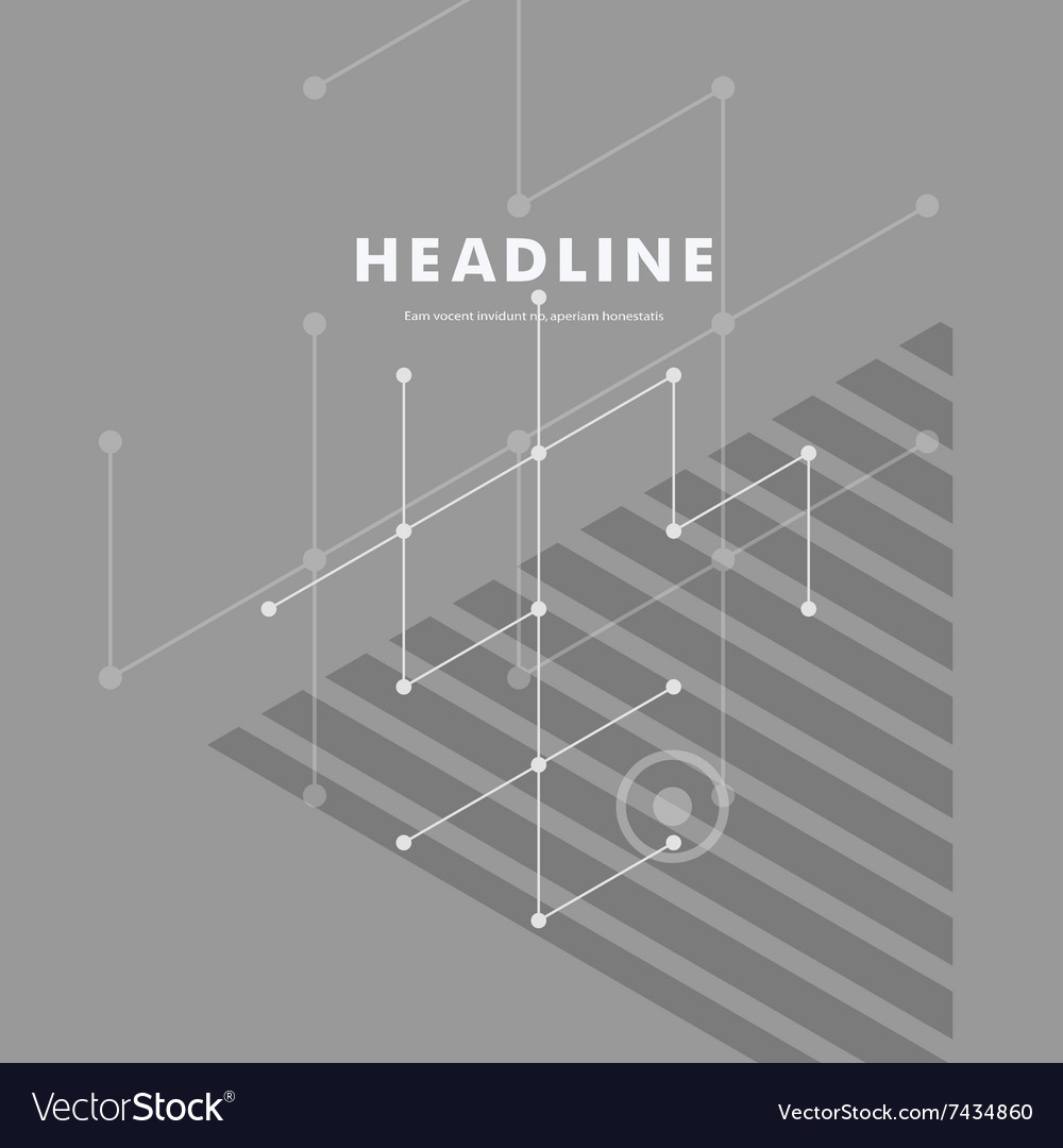Abstract line and triangular design