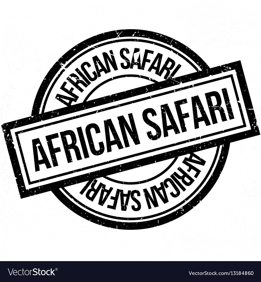 Afrikanische Safari Stamp Grunge