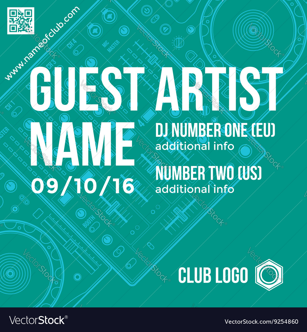 contemporary flyer minimal poster template vector image flyer poster template